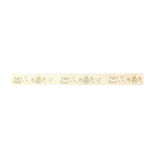 1 Taftband 15 mm x 25 m - champagner Gift Express