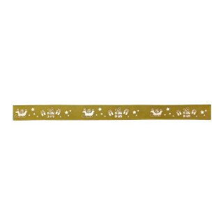 1 Taftband 15 mm x 25 m - goldenes moos Gift Express