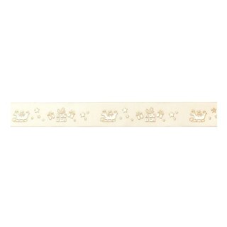 1 Taftband 25 mm x 25 m - champagner Gift Express