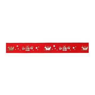 1 Taftband 25 mm x 25 m - rot Gift Express